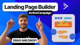 HOW to use the ActiveCampaign LANDING PAGE BUILDER [upl. by Ayvid]