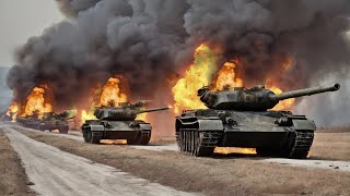 Today  NATO M1A2 Abrams reinforcements destroy Russian T90As and T72s see what happens [upl. by Nosbig]