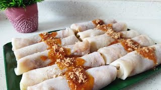 Resepi Popia Basah  Kuih Tradisional [upl. by Sperry494]