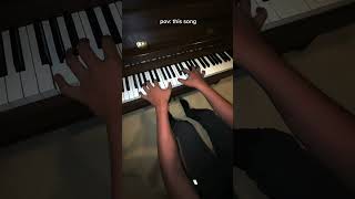 je te laisserai des mots  piano cover trending piano fyp viral messi cr7 memes funny [upl. by Neelear418]