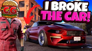 I CRASHED The Customers Car in This NEW Mechanic Sim Underground Garage [upl. by Chip]