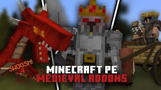 Best Fantasy and Medieval Addons For MCPE 119 [upl. by Lamrouex]