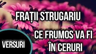 Ce frumos va fi in ceruriVersuri Fratii Strugariu [upl. by Adnoval583]