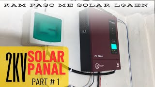 2kv solar system for home  kam paso me solar lagae  2kva solar system  ATs Technical works part1 [upl. by Ogden]