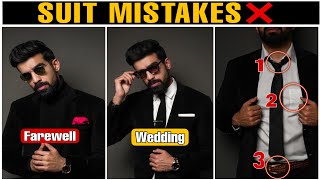 Suit Mistakes❌CORRECT WAY To wear Suit Black Suit Men Suits How to Wear a Suit  Suit Fitting [upl. by Oran]