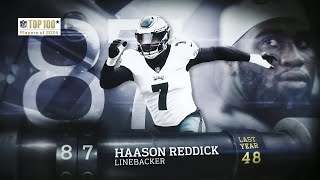 87 Haason Reddick LB Jets NFL Top 100 Players Of 2024 [upl. by Ardnosac]