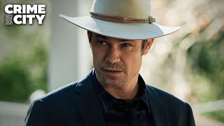 Raylan Gives Quarles 24 Hours to Clear Out  Justified Timothy Olyphant [upl. by Havener]