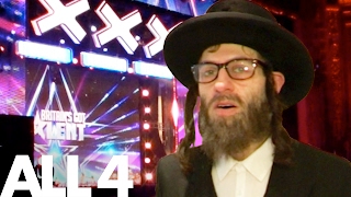 Simon Cowell amp BGT Epically Pranked By Rapping Rabbi  Balls Of Steel  All 4 [upl. by Nilyak]