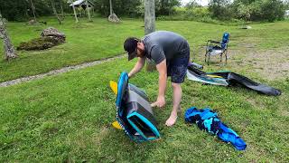 Body Glove Performer 11 Paddle Board Canada Unboxing Setup Test and RePack [upl. by Noletta624]