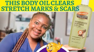 LATEST REVIEW ON PALMERS COCOA BUTTER MOISTURIZING BODY OIL  Clear Stretch Marks Scars [upl. by Karlotta258]