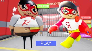 Ryans World Red Titan BARRYS PRISON RUN Obby New Update Roblox All Bosses Battle FULL GAME roblox [upl. by Adoree203]