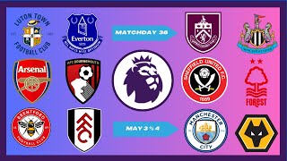 Premier League Review  MATCHDAY 36  PL2324 [upl. by Lesak]