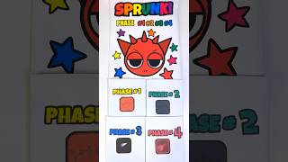 🌈SPRUNKI Raddy  ASMR Phase 1vs2vs3vs4 Squishy blindbag papercraft sprunkiincredibox squishy [upl. by Aremahs]