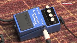 BOSS CS3 Compression Sustainer Pedal Review by Sweetwater [upl. by Anchie]