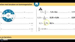 Les 146 optellen en aftrekken met breuken en kommagetallen [upl. by Afrikah]