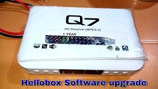 Q7 Mpeg4 set Top box repair and Hellobox Software upgrade [upl. by Juetta842]