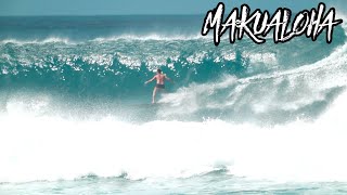 BIG WAVE BOARD BREAKDOWN amp TESTING AT SUNSET BEACH  MAKUALOHA EP14 [upl. by Guild]