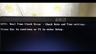 Real Time Clock error  SOLUCIÓN [upl. by Enirehtak]