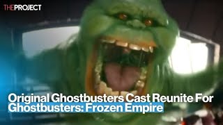 Original Ghostbusters Cast Reunite For Ghostbusters Frozen Empire [upl. by Asiuqram]