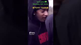 NIPSEY HUSSLE • DEDICATION remix by WestsideEntertainment ​⁠westcoast nipseyhussle tmc rap [upl. by Yahc523]