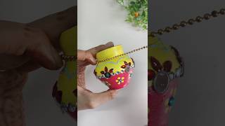 Mini Matki decoration 😍 decor Janmashtami miniature DIY subscribe [upl. by Symer]