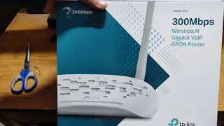 TPLink GPON Modem Unboxing  Tplink Xn020g3v 300Mbps Wireless N Gigabit Voip Gpon Router [upl. by Hadrian]