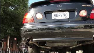 Lexus GS400 cat backstraight pipe [upl. by Ahsatsan]