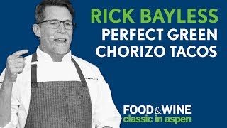 Rick Bayless Green Chorizo Tacos  Food amp Wine Classic in Aspen 2018 [upl. by Barbie]