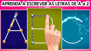 Alfabeto em Português  Aprender a ler e escrever  Aprendendo o ABC  Escreva o Alfabeto de A a Z [upl. by Bartie]