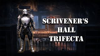 ESO  Tank Necro PoV  Scriveners Hall  Trifecta  U40 [upl. by Netsryk]