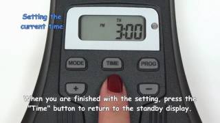 Outdoor Digital Timer  How to set up the programs [upl. by Arutnev]