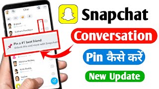 How to pin someone on Snapchat  how to pin in snapchat New [upl. by Premer874]