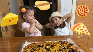 VERA VE HİRA PiZZA YAPIYORLAR😍 [upl. by Alya304]