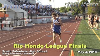 2018 TF  Rio Hondo Finals  1600 FrSoph Boys [upl. by Luisa]