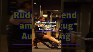 Rudern sitzend richtig Ausführung 🏋️‍♀️ shortsfeed explore shorts [upl. by Devaj]