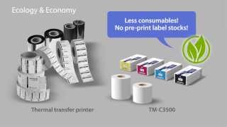 Epson Colorworks C3500 Barcode Label Printer [upl. by Nevla]