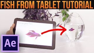 How to Make FISH FROM TABLET  Magic Trick│Adobe After Effects Tutorial [upl. by Trudi551]