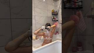 midnight girly getting pampered 🛁🎀🌙🕯️lorealparis glycolic gloss shampoo explore shorts [upl. by Aber]