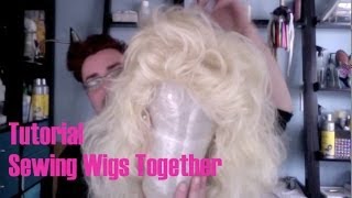 Tutorial  Splicing And Sewing Wigs Together [upl. by Fullerton]