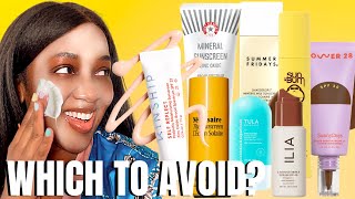 Trying 13 Mineral Sunscreens in 13 Mins on Darker Skin [upl. by Neryt539]