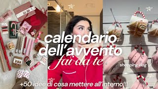 CALENDARIO DELL’AVVENTO FAI DA TE tutorial ✨🎁🪄  idee di cose da metterci dentro [upl. by Rowley]