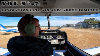 Vol n°48 Navigation LAPL Aix avec arrêt complet [upl. by Fisoi387]