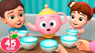 Teapot Song  Im a Little Teapot and MORE Educational Nursery Rhymes amp Kids Songs [upl. by York]