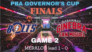 Meralco Bolts vs Barangay Ginebra  Game 2 Finals April 08 2022 [upl. by Ona]