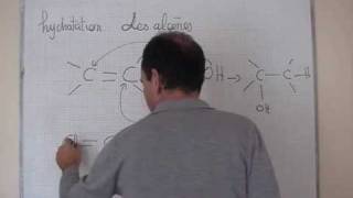 cours 1S chimie  ch13 hydratation des alcènes [upl. by Bornstein]