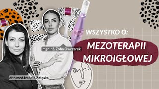 Mezoterapia mikroigłowa łączenie składniki dermarollery peny efekty  dr nmed Izabela Załęska [upl. by Atrahc]