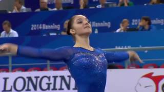 Aliya Mustafina  World Championships 2014 FX EF [upl. by Addison]