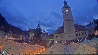 Christmas Tree Lighting Ceremony  Brasov Town Square [upl. by Mossman753]