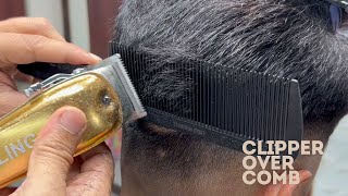 Clipper Over Comb I Fade Haircut [upl. by Alberik]