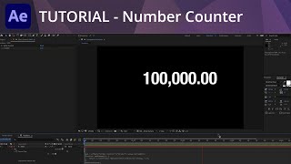 After Effects Tutorial  Expressions for Animated Number Counter with Slider Control [upl. by Min]